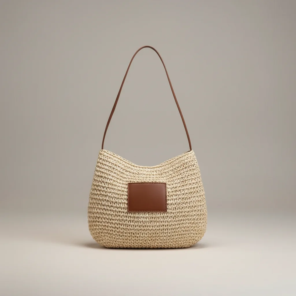 Sac tressé bandoulière papier souple - Vue 11 - sac tressé