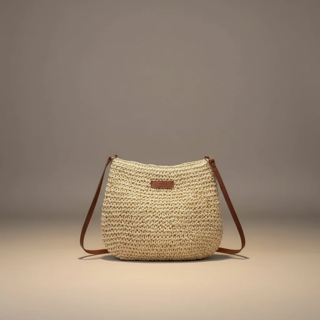 Sac tressé bandoulière papier souple - Vue 14 - sac tressé