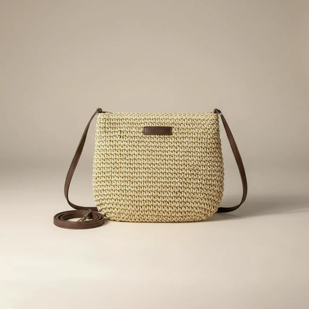 Sac tressé bandoulière papier souple - Vue 22 - sac tressé