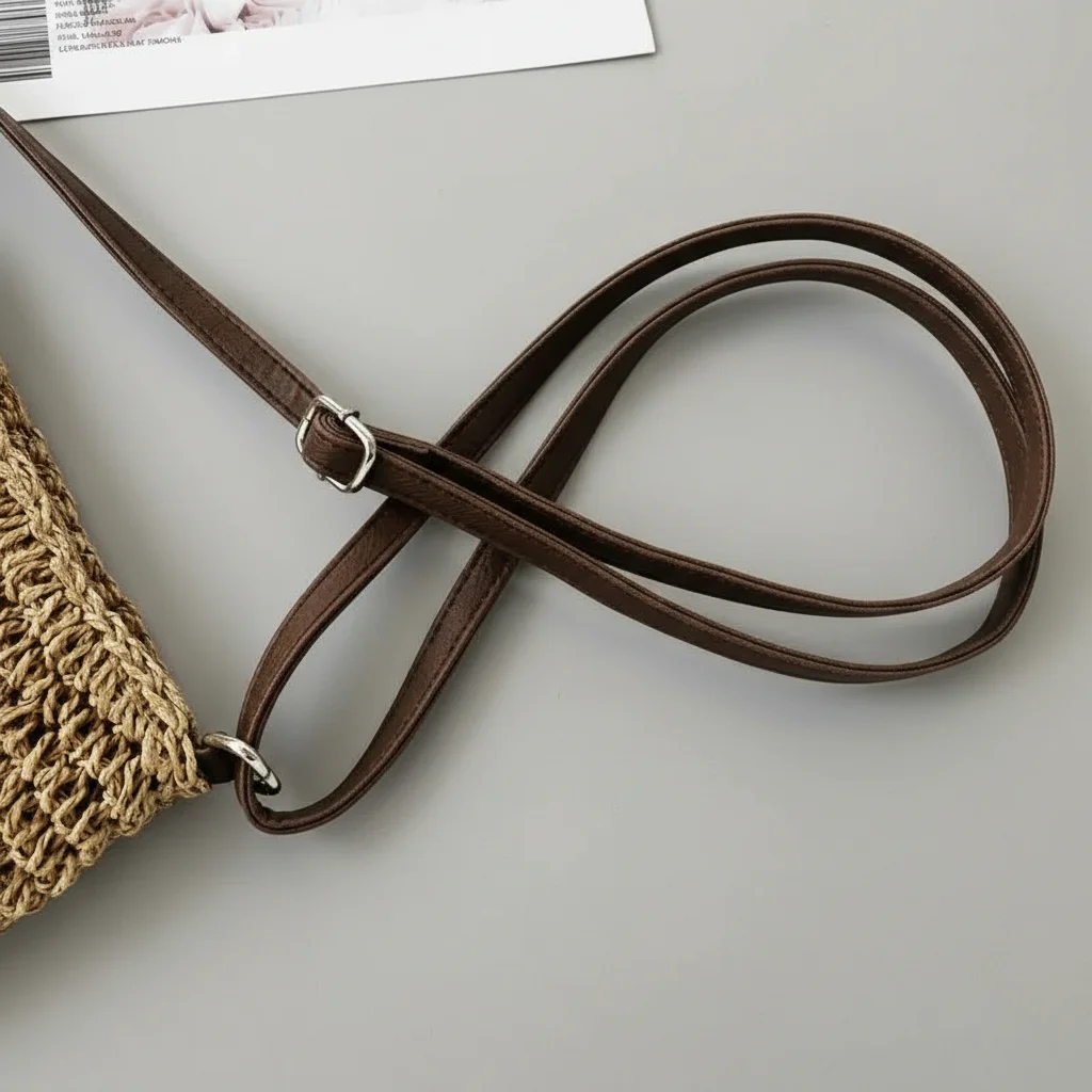 Sac tressé bandoulière papier souple - Vue 25 - sac tressé