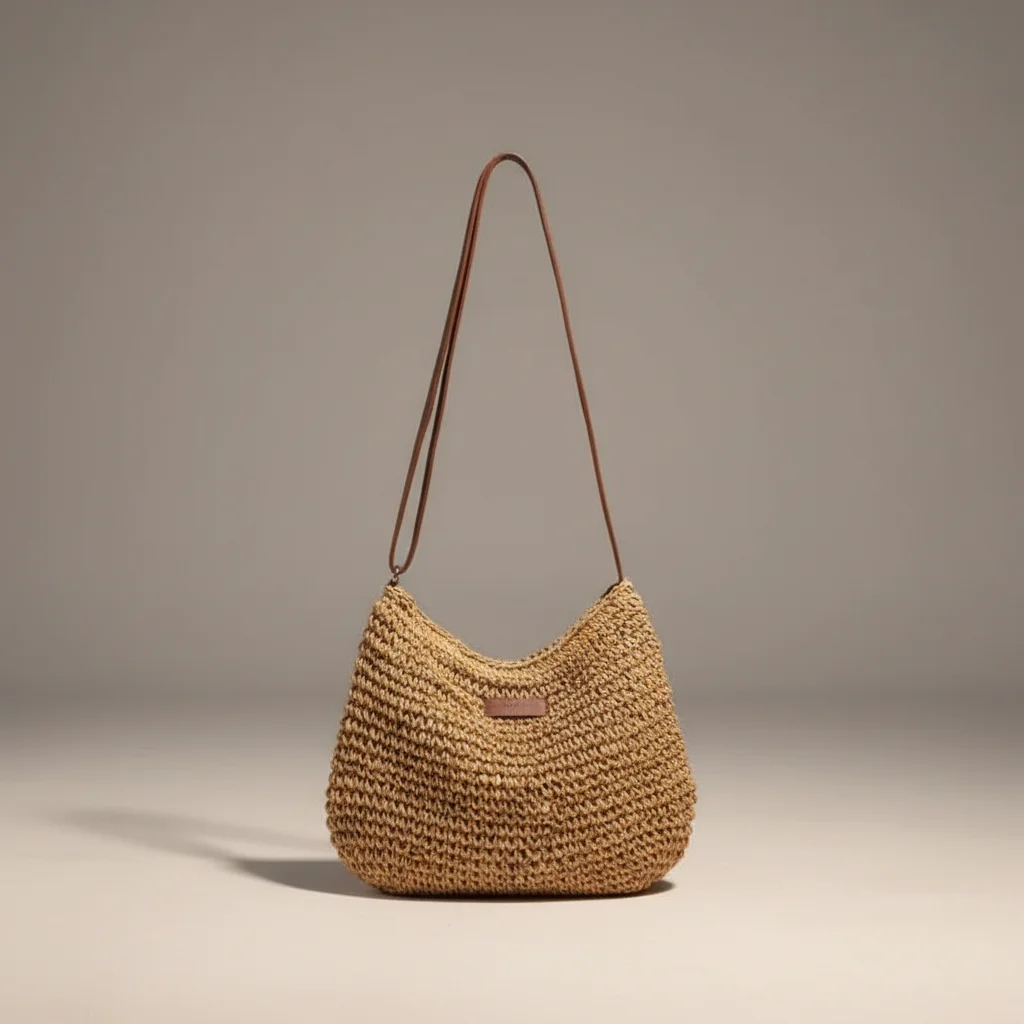 Sac tressé bandoulière papier souple - Vue 29 - sac tressé
