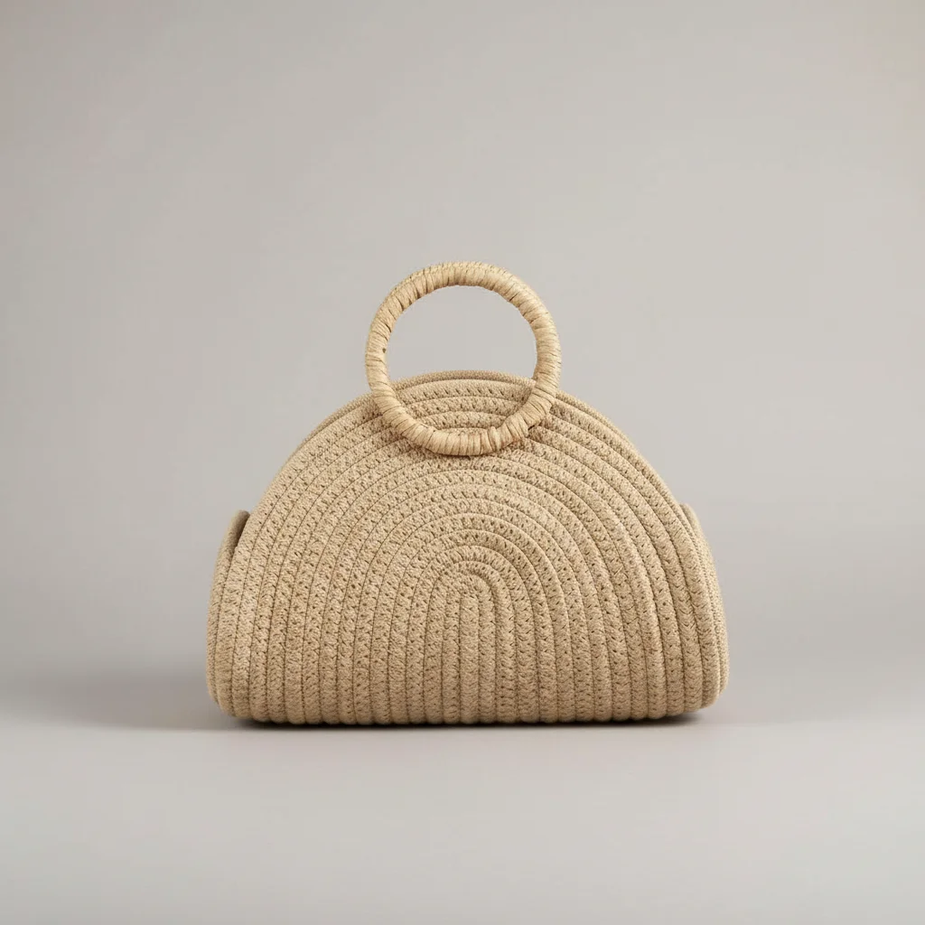 Sac tressé coton femme vacances - Vue 1 - sac tressé