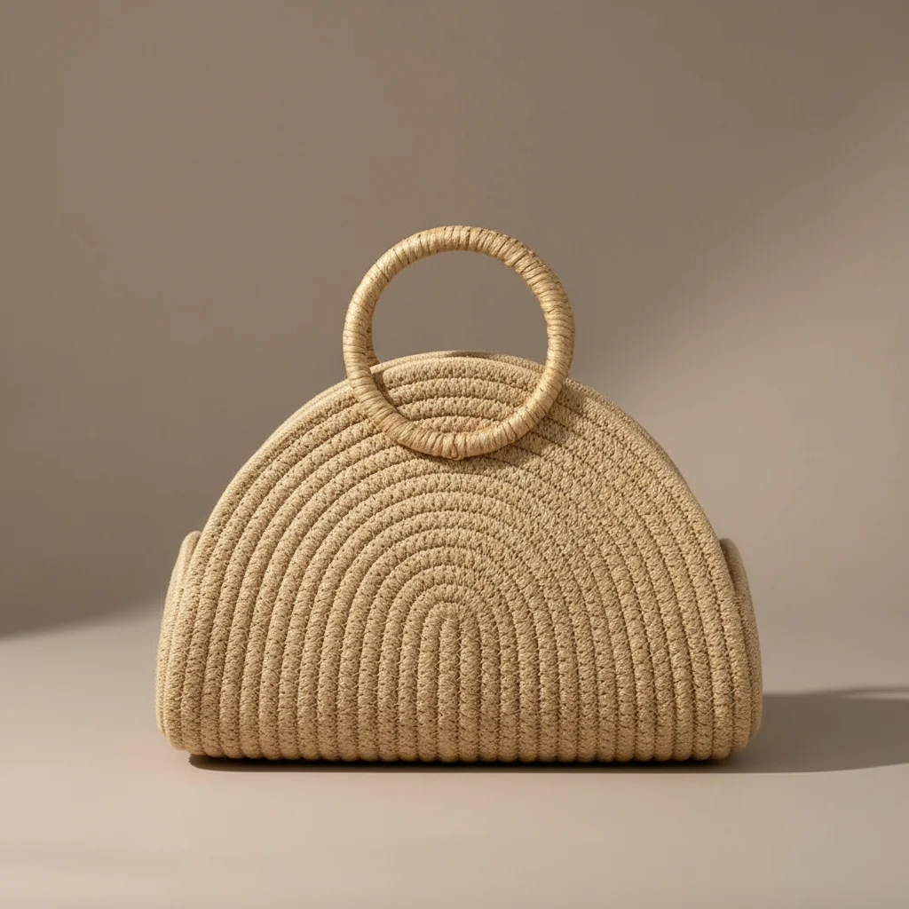 Sac tressé coton femme vacances - Vue 3 - sac tressé