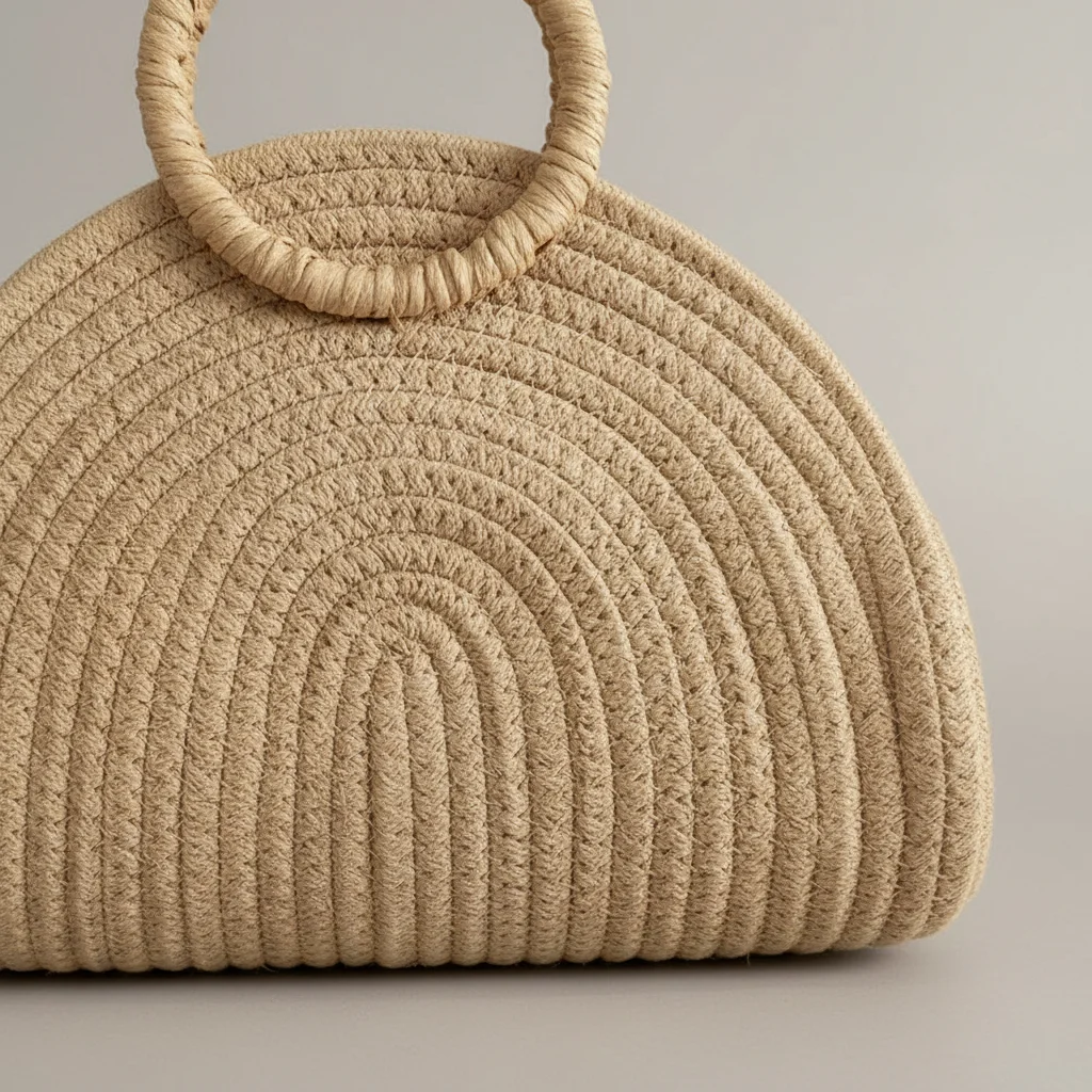 Sac tressé coton femme vacances - Vue 4 - sac tressé