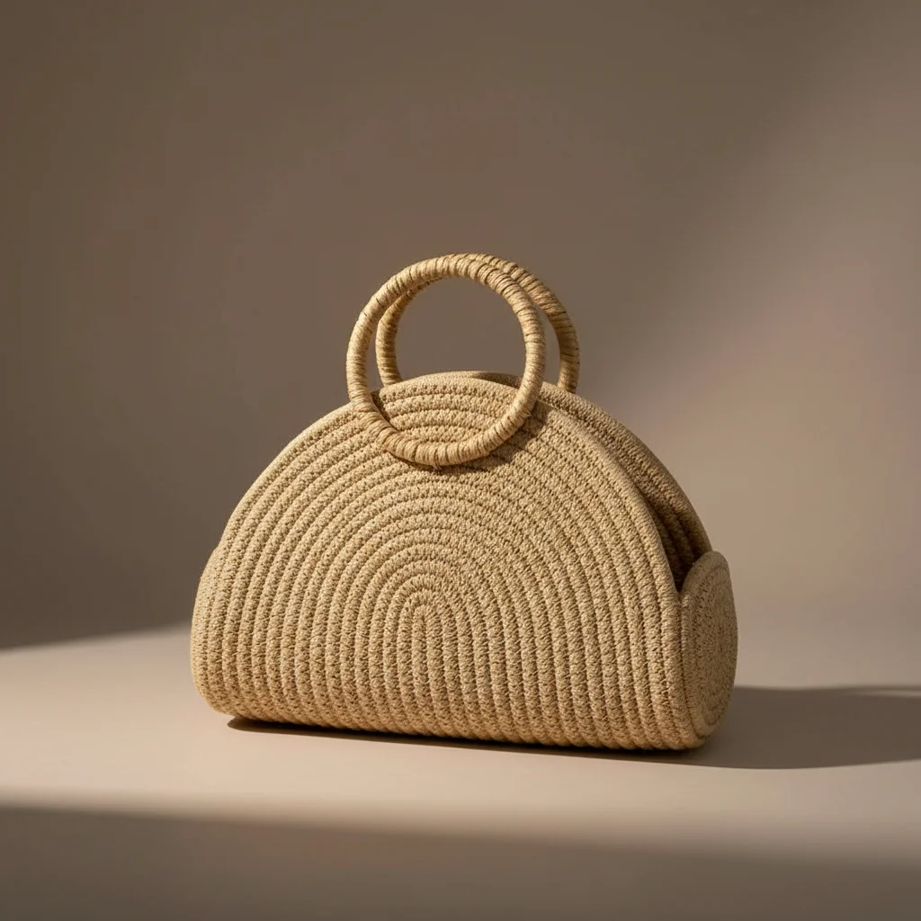 Sac tressé coton femme vacances - Vue 5 - sac tressé