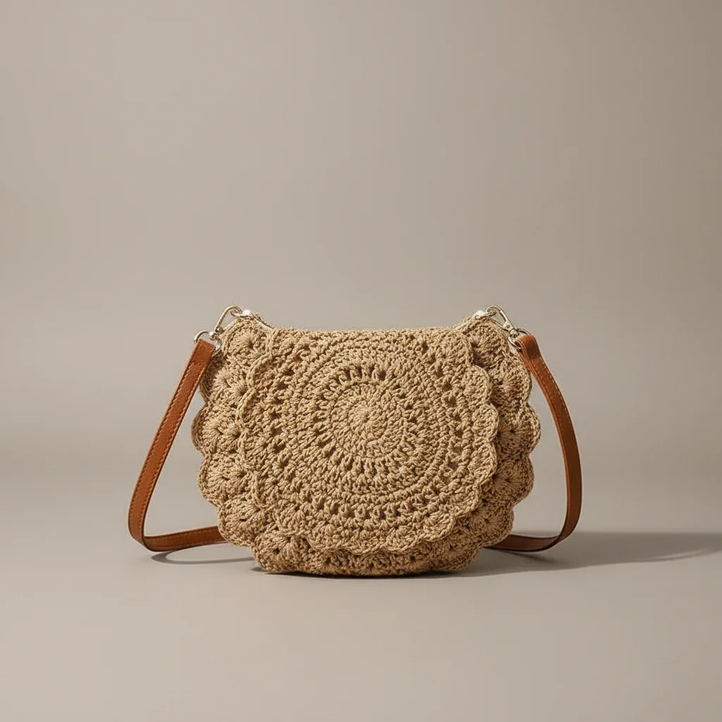 Sac tressé coton style vacances - Vue 14 - sac tressé