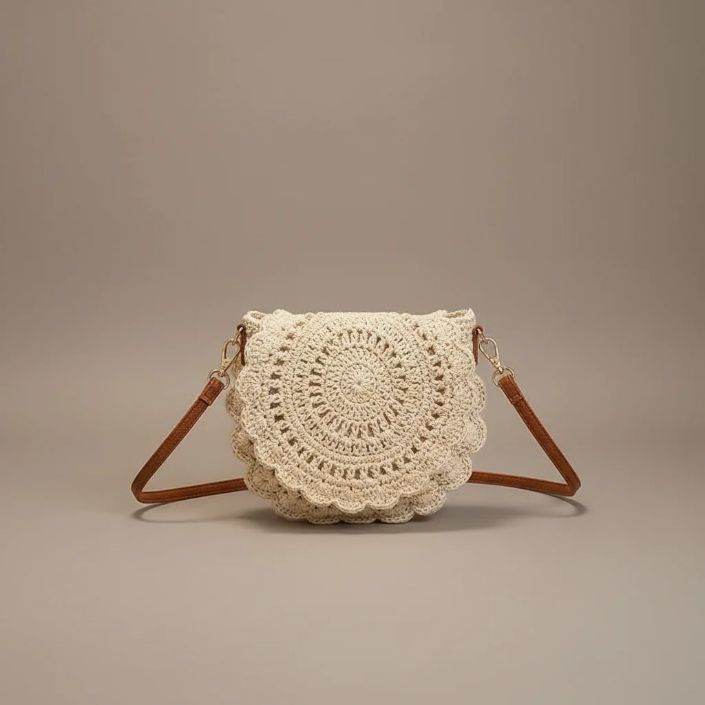 Sac tressé coton style vacances - Vue 2 - sac tressé