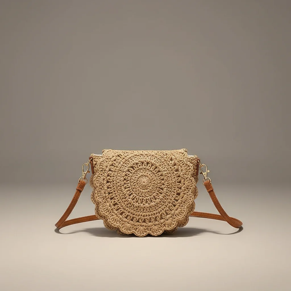 Sac tressé coton style vacances - Vue 3 - sac tressé