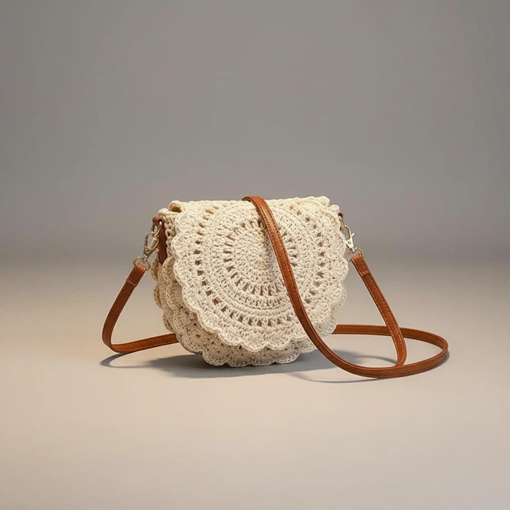 Sac tressé coton style vacances - Vue 5 - sac tressé