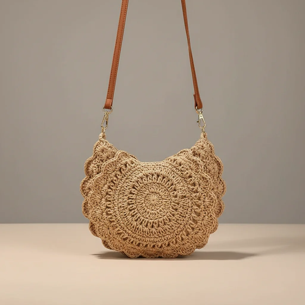 Sac tressé coton style vacances - Vue 6 - sac tressé
