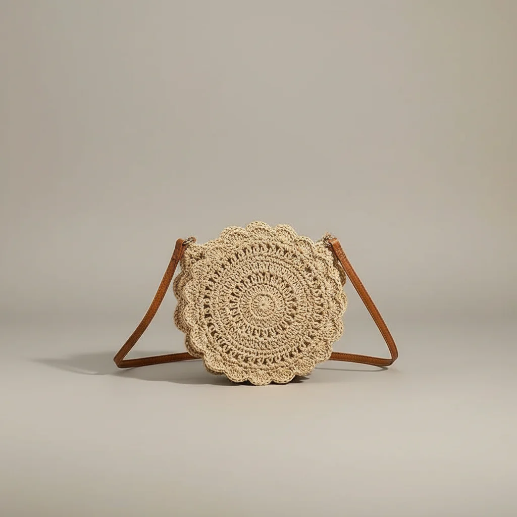 Sac tressé coton style vacances - Vue 7 - sac tressé