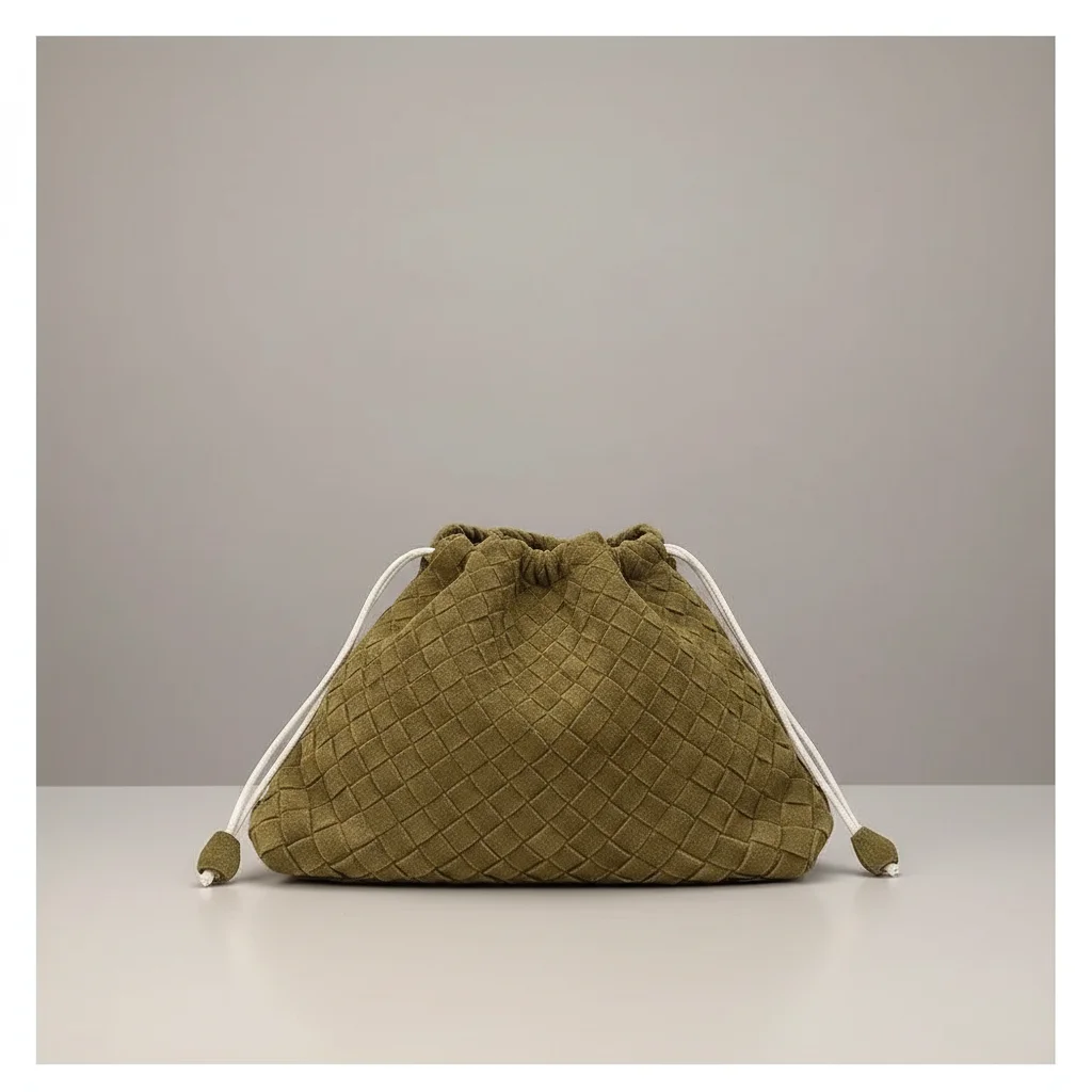 Sac tressé cuir souple porté épaule - Vue 13 - sac tressé