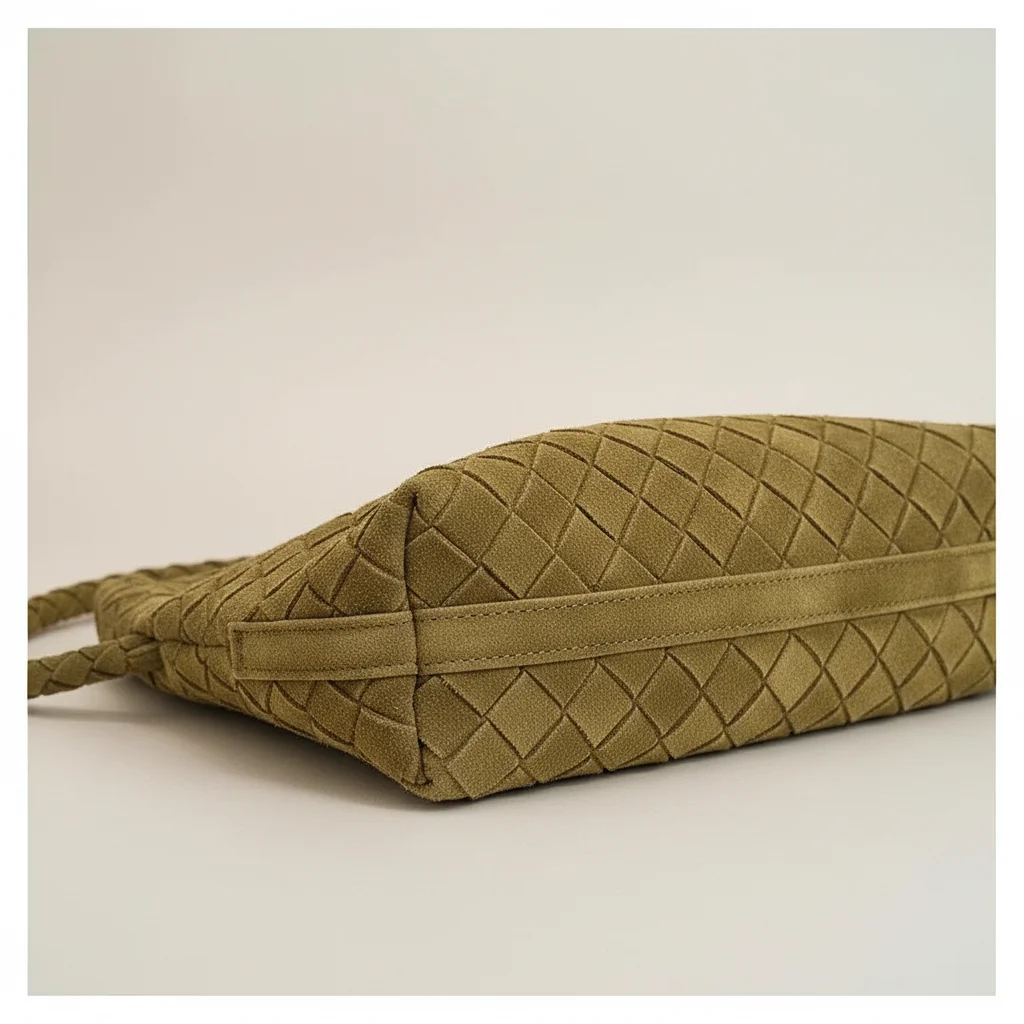 Sac tressé cuir souple porté épaule - Vue 15 - sac tressé