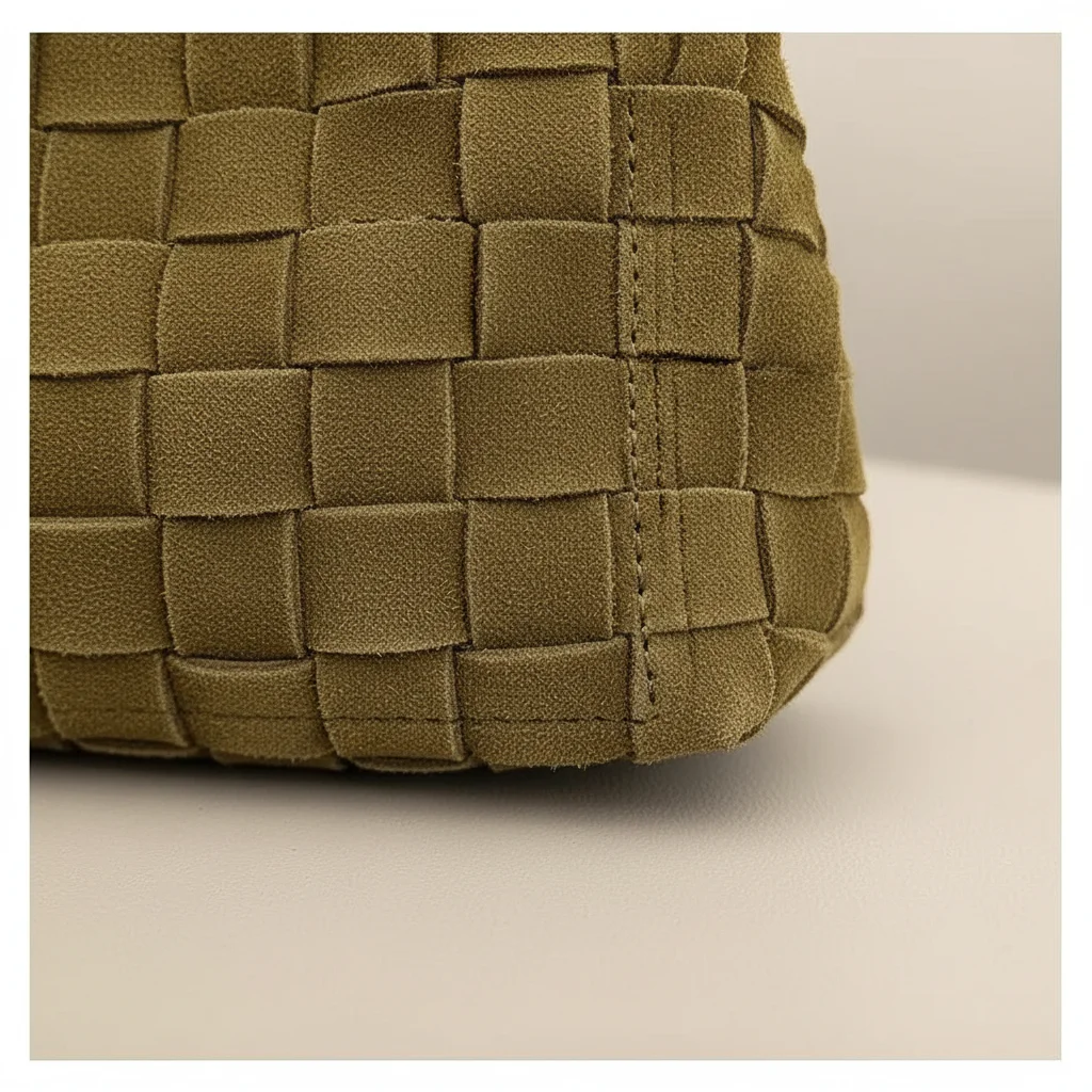 Sac tressé cuir souple porté épaule - Vue 16 - sac tressé