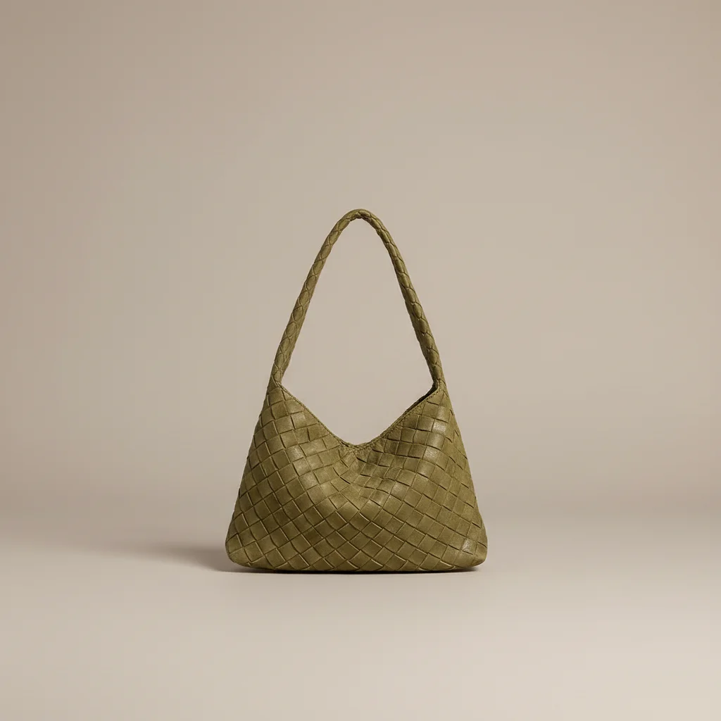 Sac tressé cuir souple porté épaule - Vue 17 - sac tressé