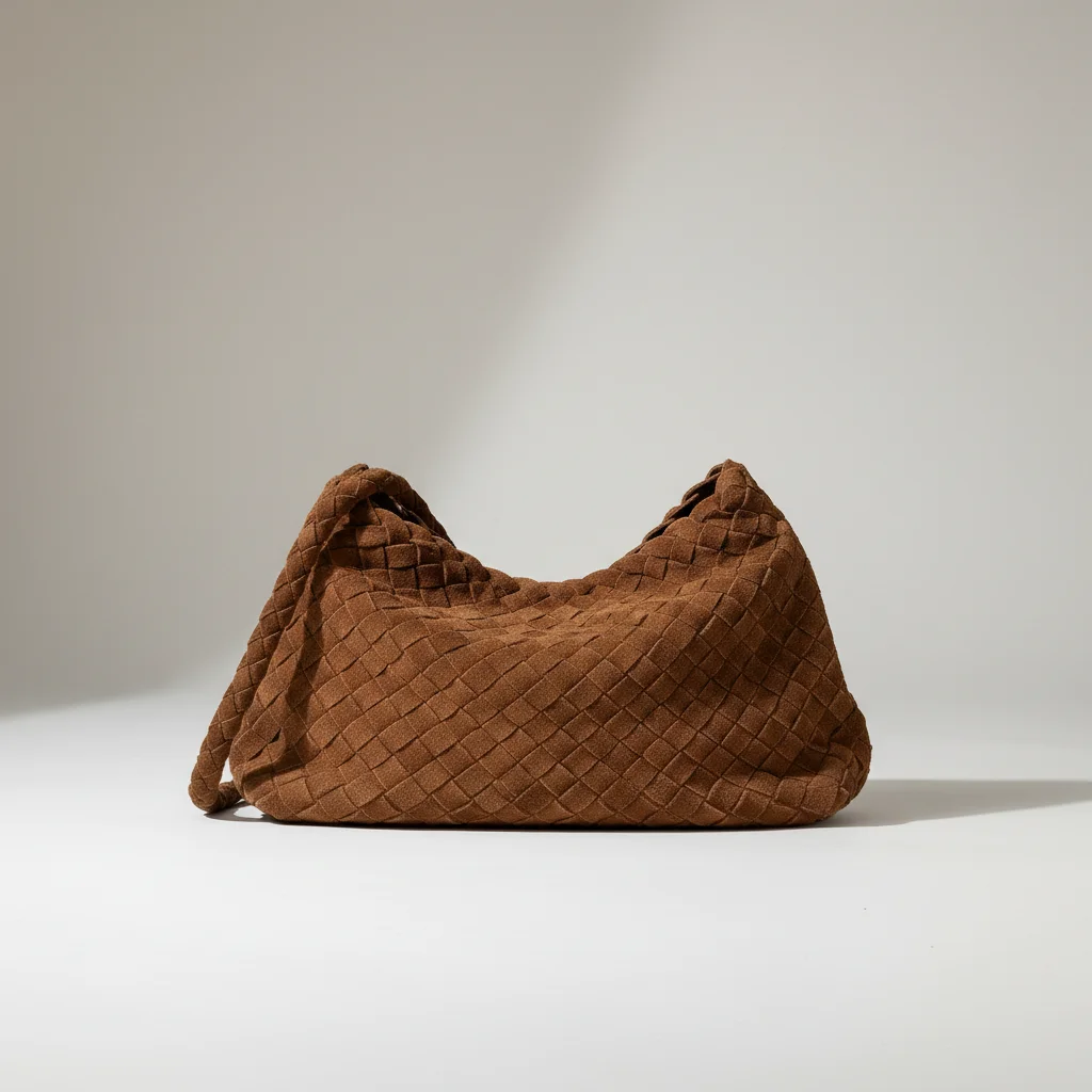 Sac tressé cuir souple porté épaule - Vue 27 - sac tressé