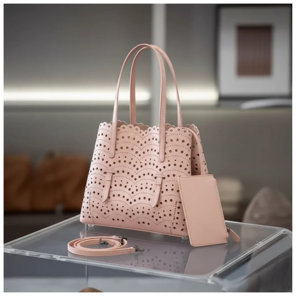 Sac tressé cuir souple porté épaule - Vue 9 - sac tressé