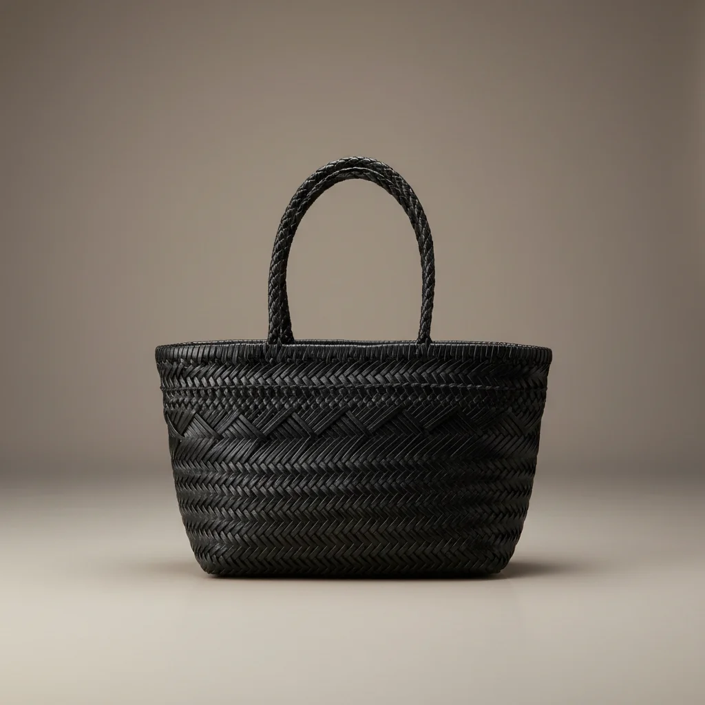 Sac tressé cuir vintage femme - Vue 8 - sac tressé