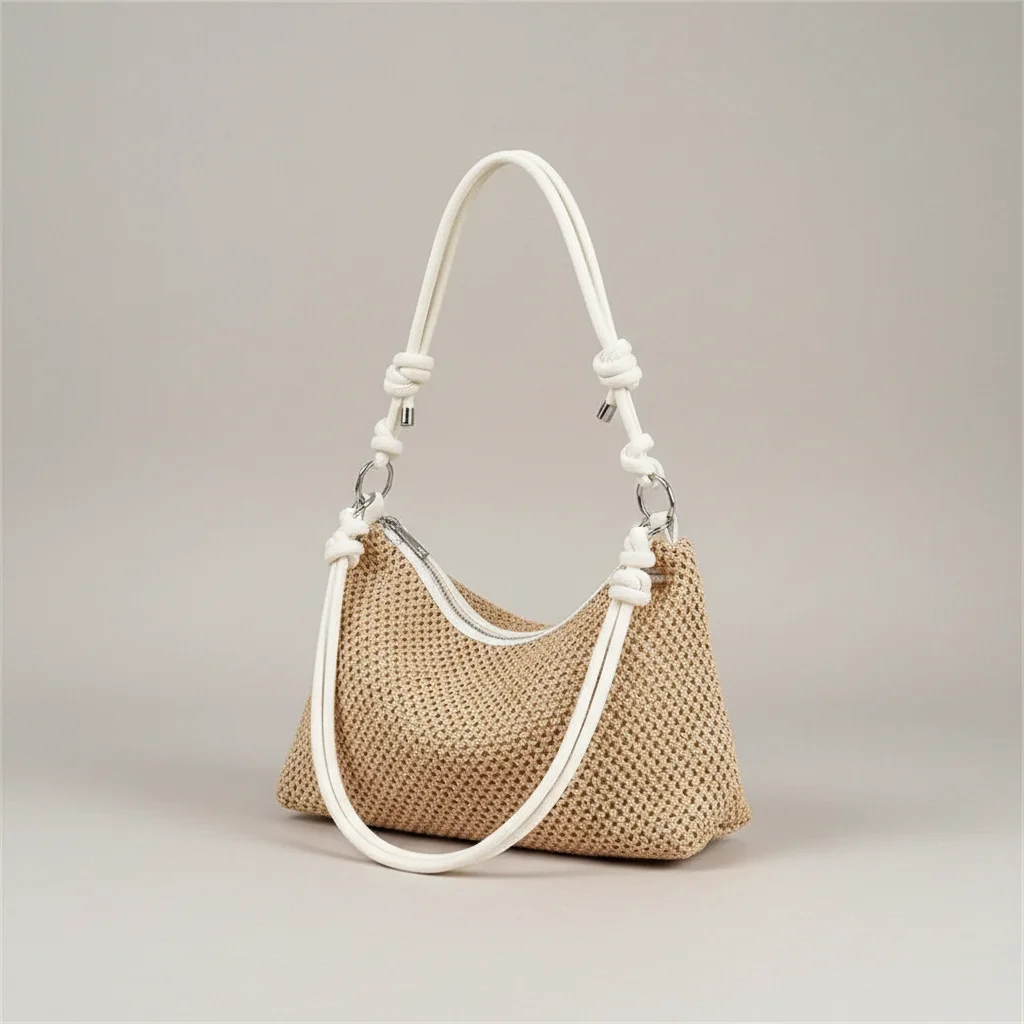 Sac tressé épaule femme style décontracté - Vue 1 - sac tressé