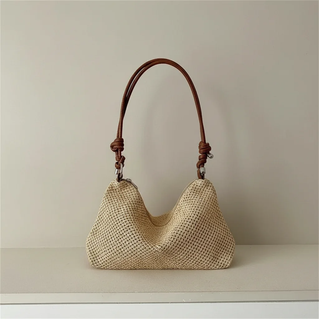Sac tressé épaule femme style décontracté - Vue 13 - sac tressé