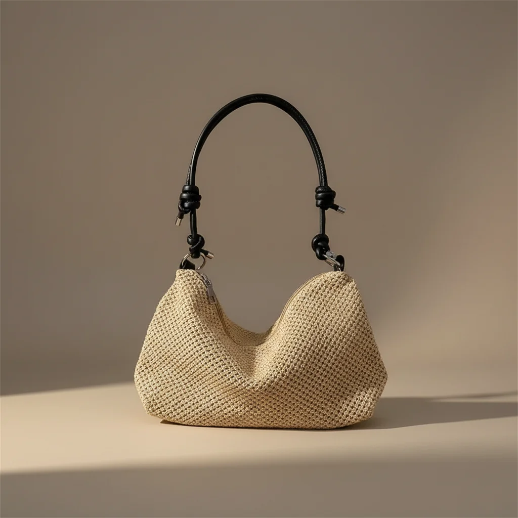 Sac tressé épaule femme style décontracté - Vue 14 - sac tressé