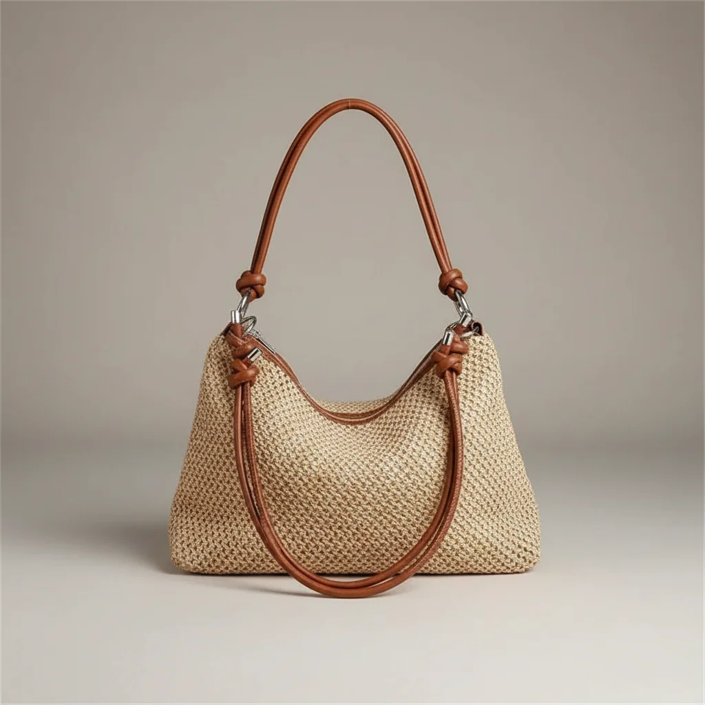 Sac tressé épaule femme style décontracté - Vue 16 - sac tressé