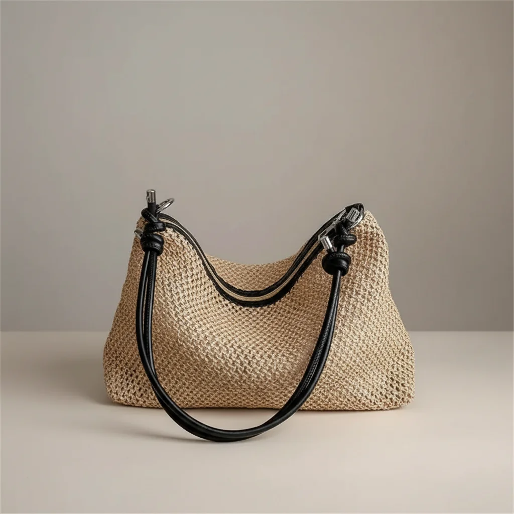 Sac tressé épaule femme style décontracté - Vue 17 - sac tressé