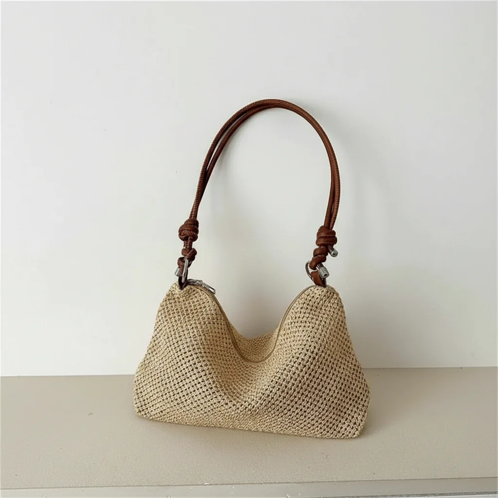 Sac tressé épaule femme style décontracté - Vue 9 - sac tressé