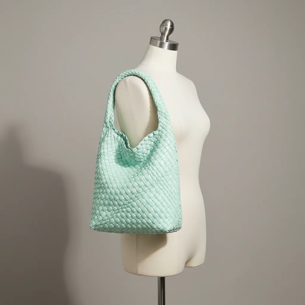 Sac tressé femme élégant en pu - Vue 5 - sac tressé