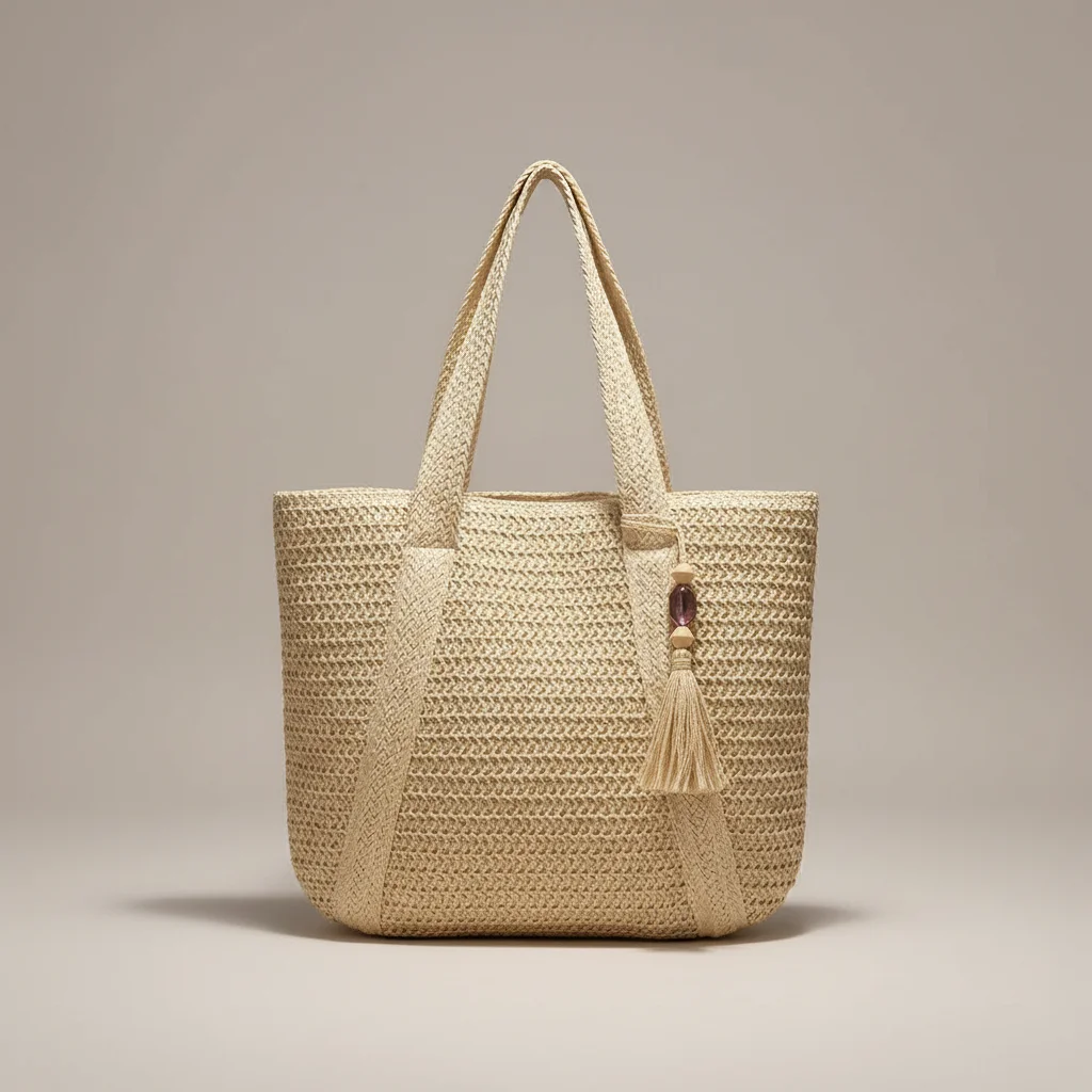 Sac tressé femme nylon grande capacité - Vue 13 - sac tressé