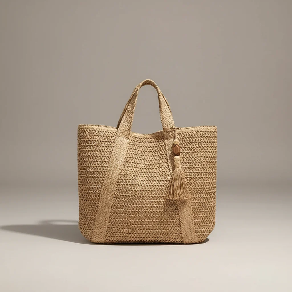 Sac tressé femme nylon grande capacité - Vue 16 - sac tressé