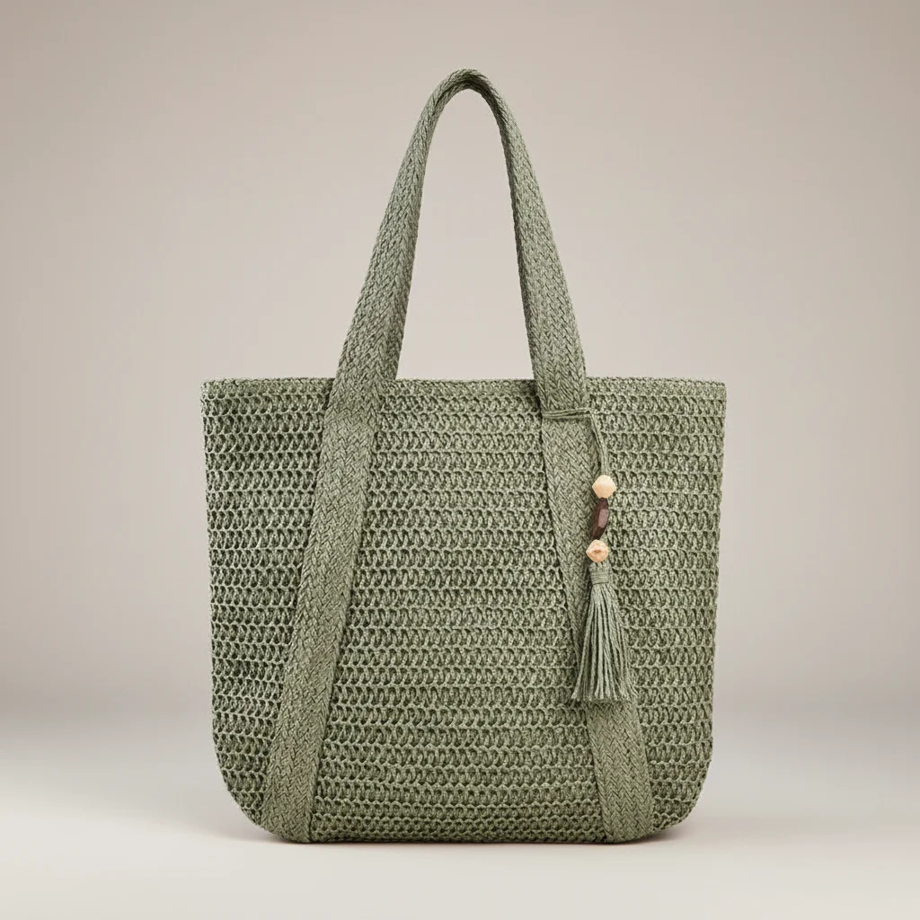 Sac tressé femme nylon grande capacité - Vue 17 - sac tressé
