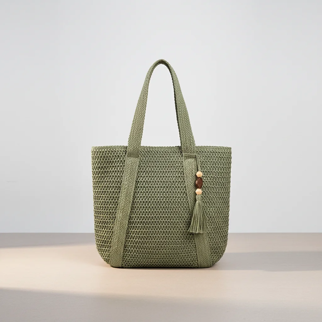 Sac tressé femme nylon grande capacité - Vue 18 - sac tressé