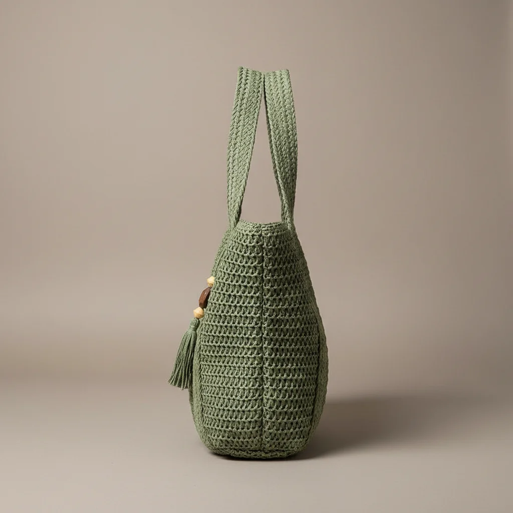 Sac tressé femme nylon grande capacité - Vue 2 - sac tressé