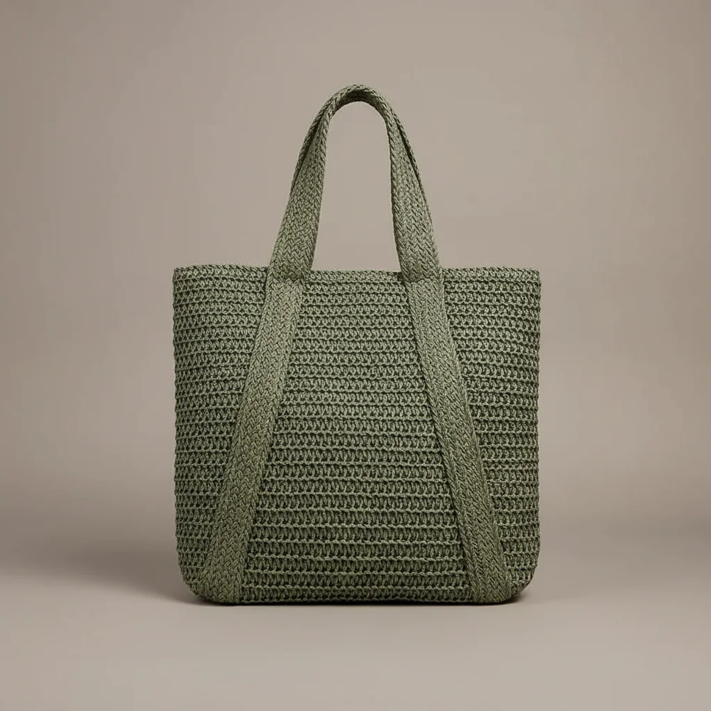 Sac tressé femme nylon grande capacité - Vue 20 - sac tressé