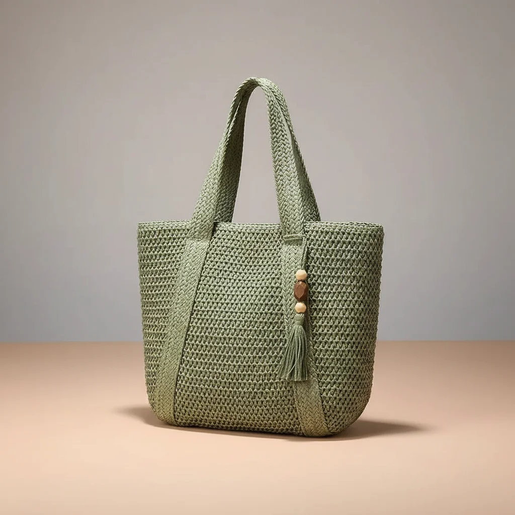 Sac tressé femme nylon grande capacité - Vue 7 - sac tressé