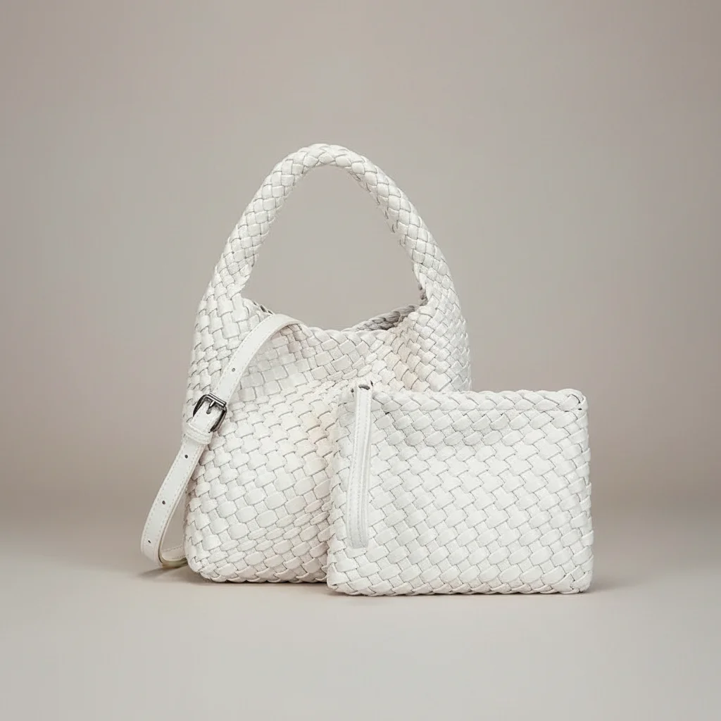 Sac tressé femme seau cuir pu - Vue 1 - sac tressé