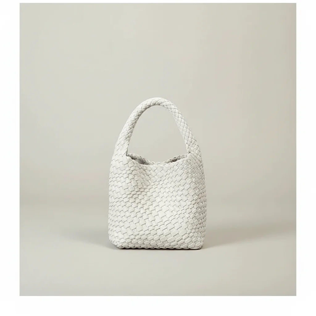 Sac tressé femme seau cuir pu - Vue 11 - sac tressé