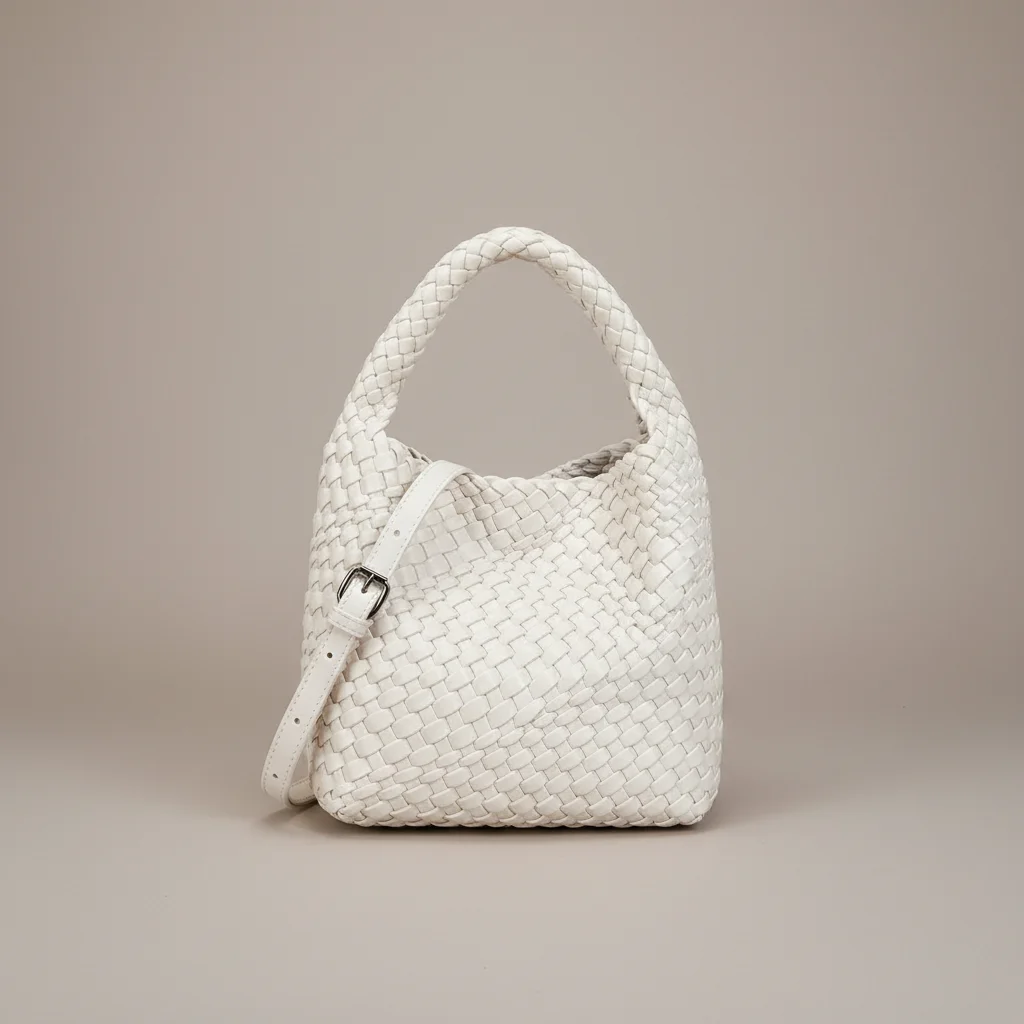 Sac tressé femme seau cuir pu - Vue 12 - sac tressé