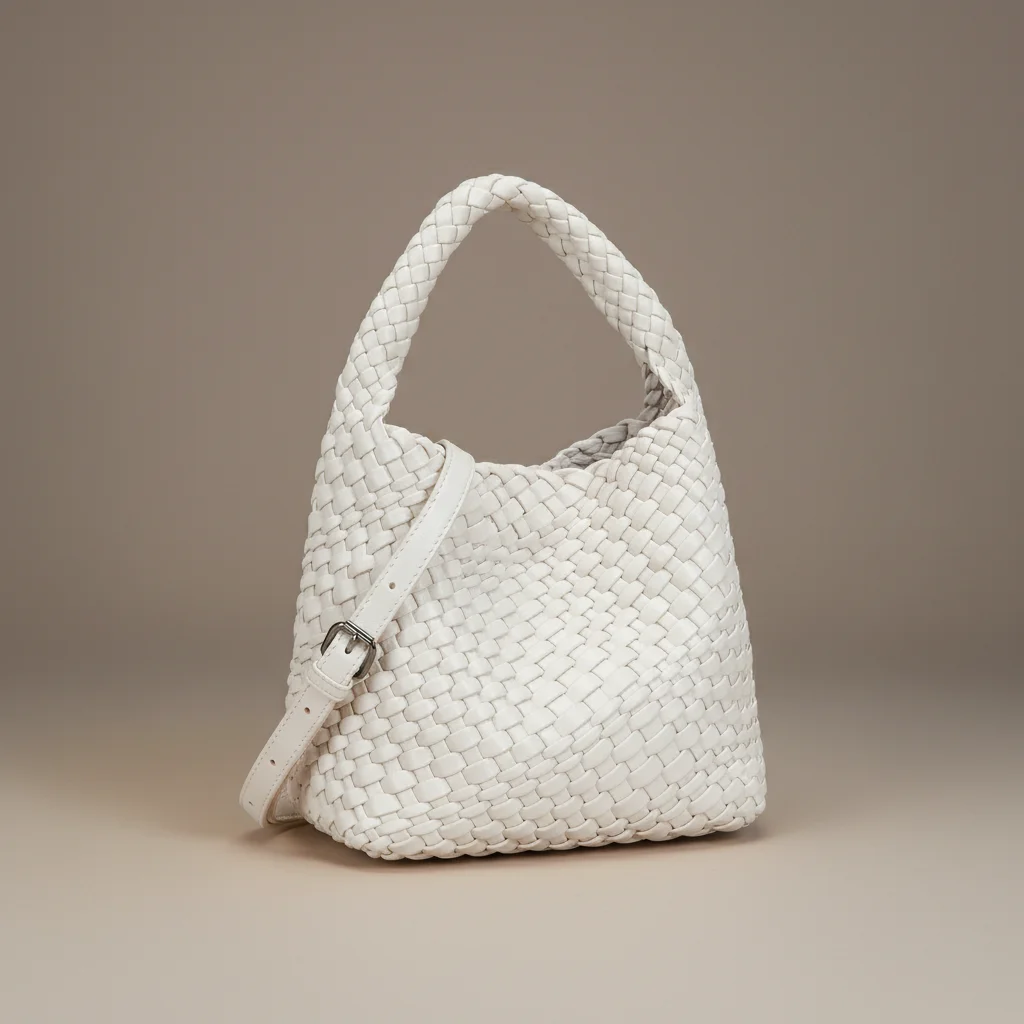 Sac tressé femme seau cuir pu - Vue 13 - sac tressé