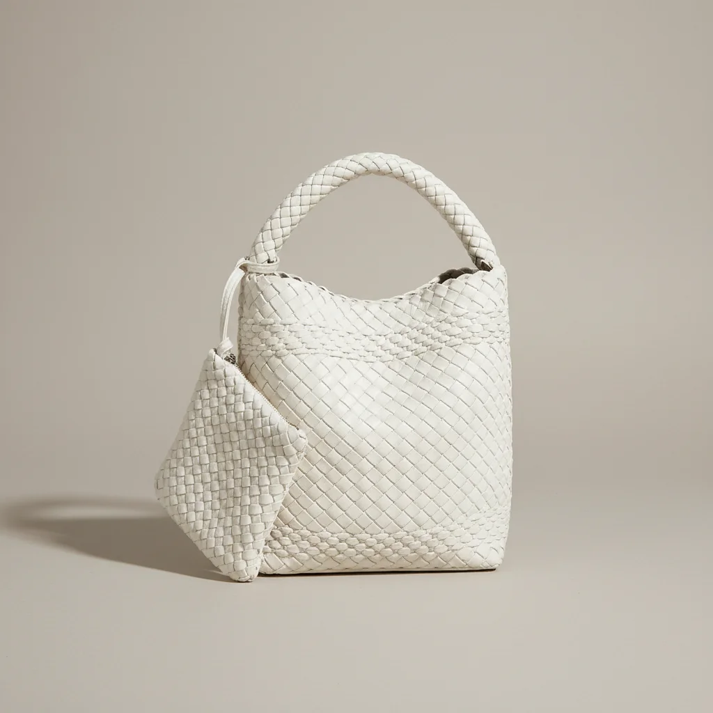 Sac tressé femme seau cuir pu - Vue 15 - sac tressé