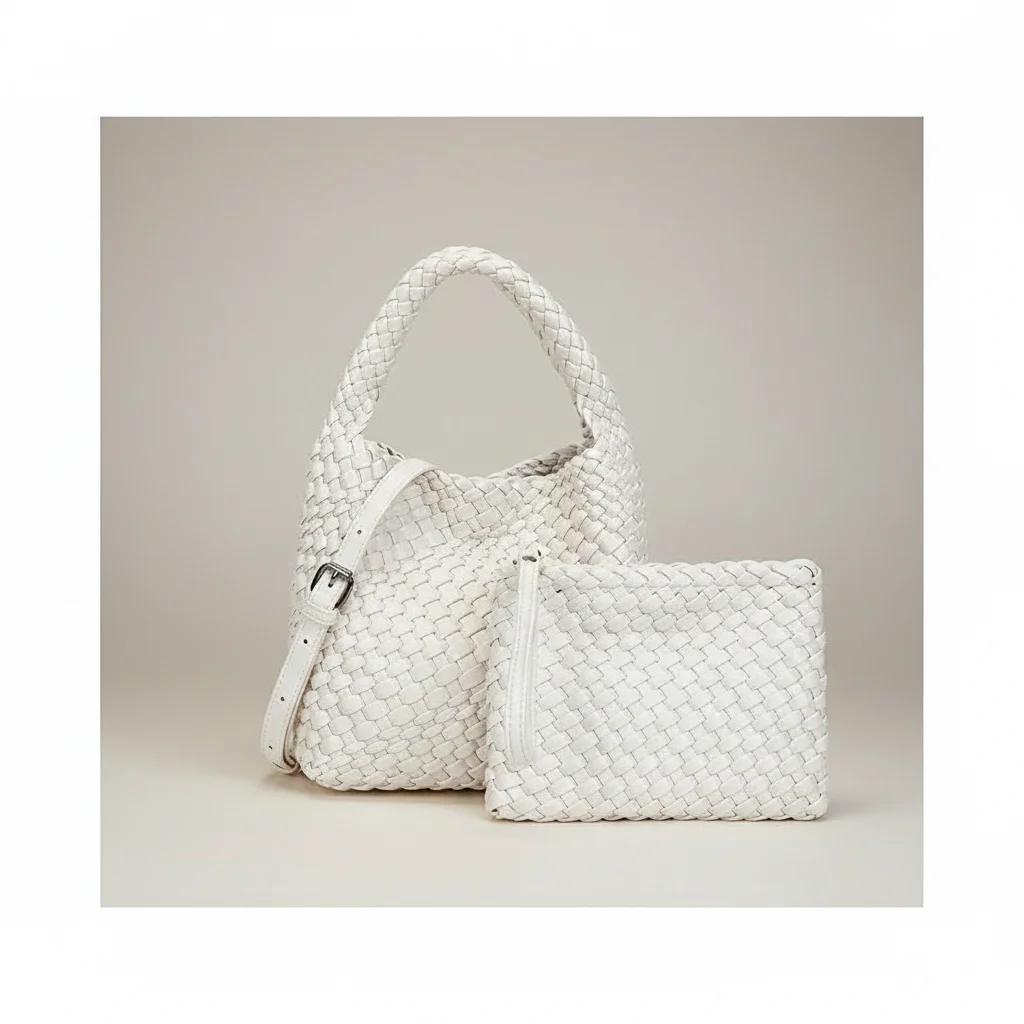 Sac tressé femme seau cuir pu - Vue 20 - sac tressé