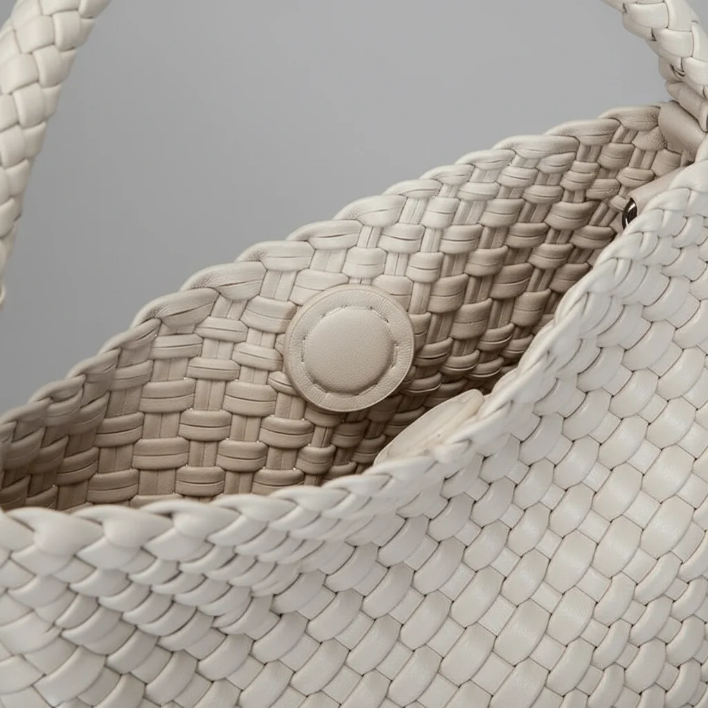Sac tressé femme seau cuir pu - Vue 6 - sac tressé