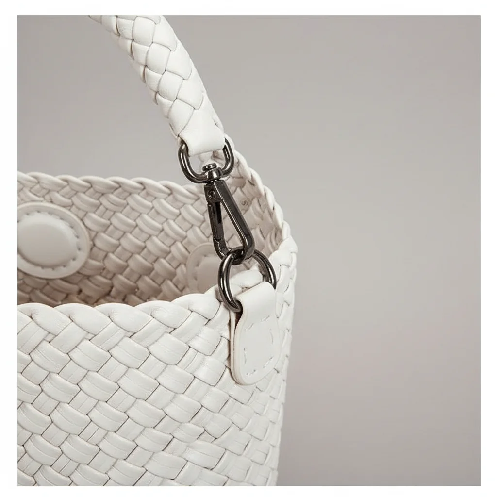 Sac tressé femme seau cuir pu - Vue 9 - sac tressé