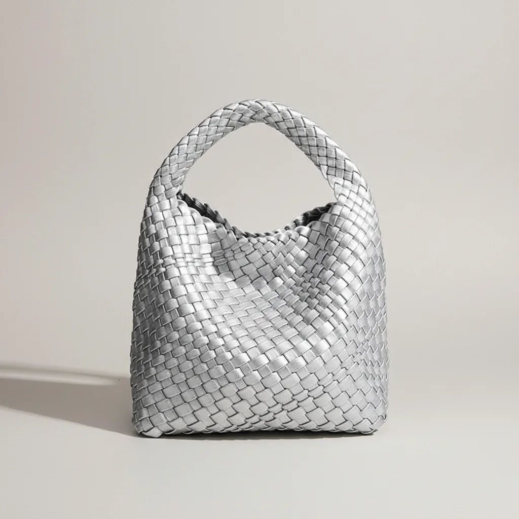 Sac tressé femme simili cuir quotidien compact - Vue 1 - sac tressé