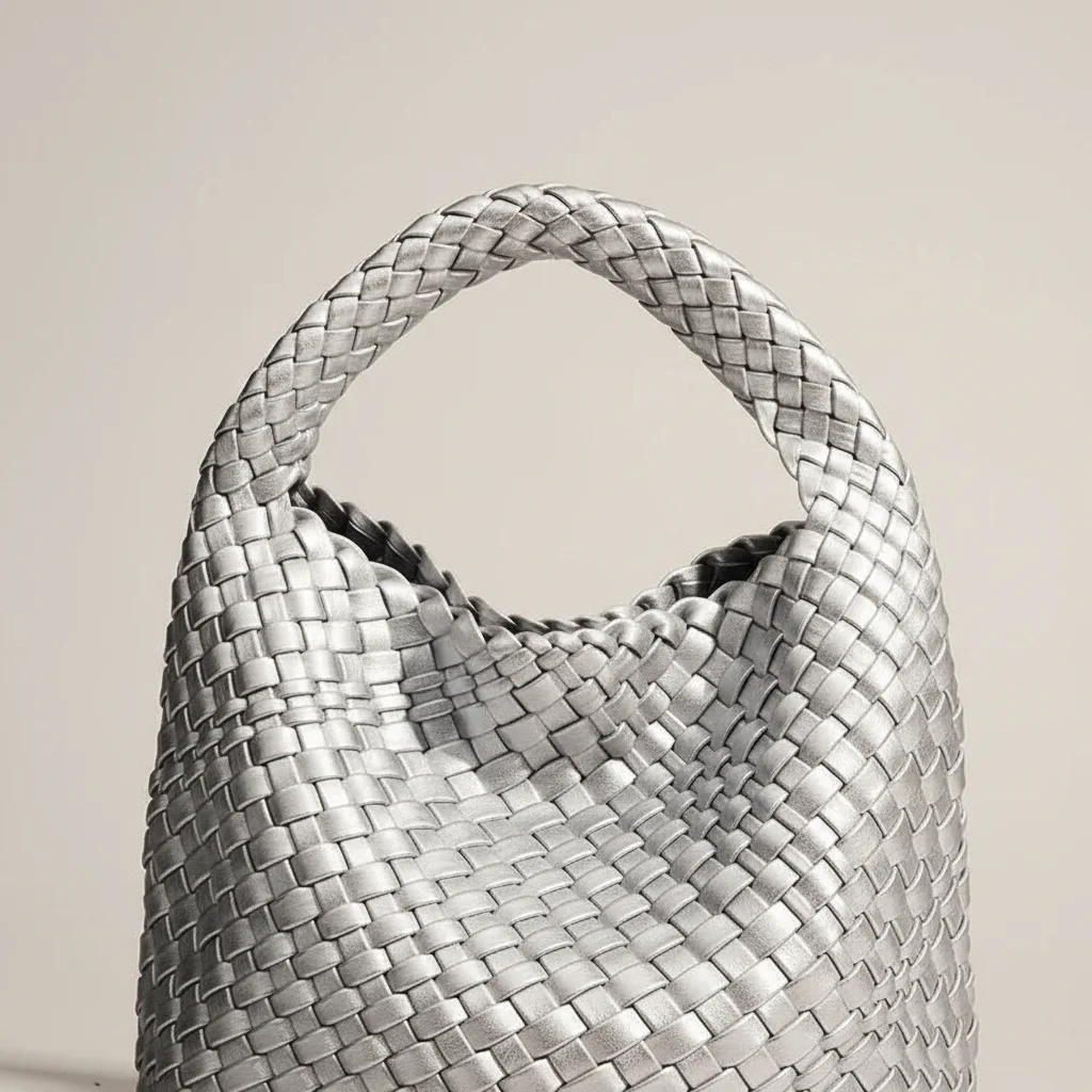 Sac tressé femme simili cuir quotidien compact - Vue 4 - sac tressé