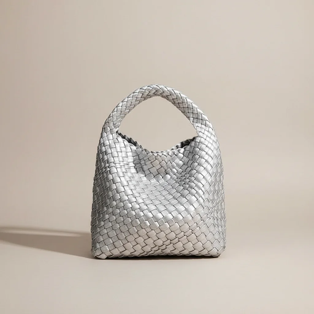 Sac tressé femme simili cuir quotidien compact - Vue 5 - sac tressé