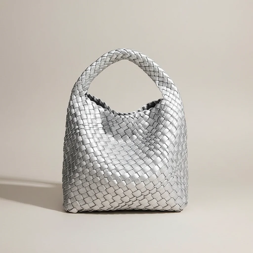 Sac tressé femme simili cuir quotidien compact - Vue 6 - sac tressé