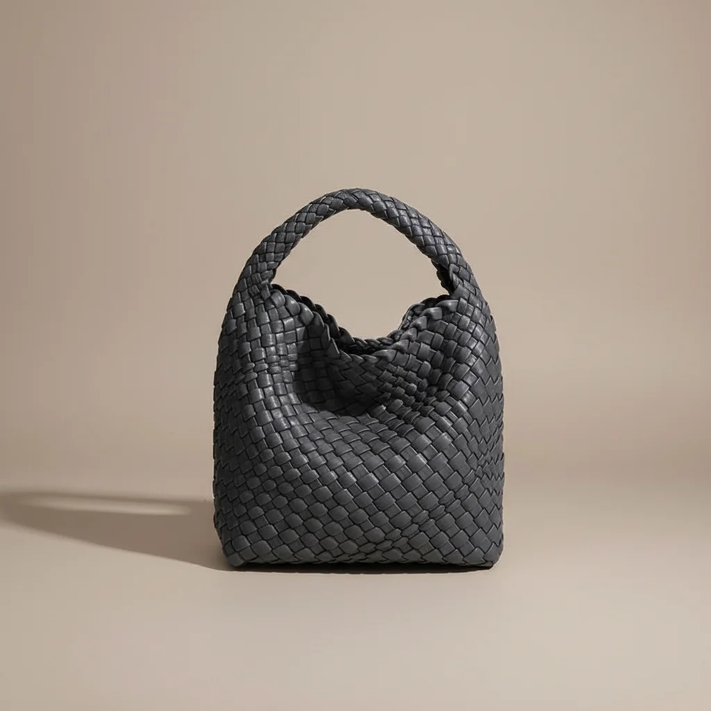 Sac tressé femme simili cuir quotidien compact - Vue 7 - sac tressé
