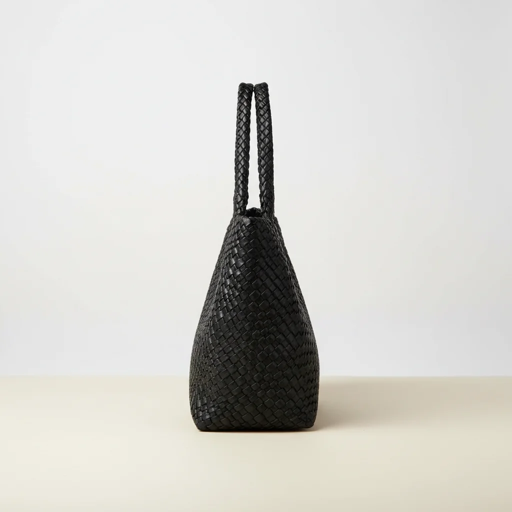 Sac tressé femme simili cuir souple - Vue 2 - sac tressé